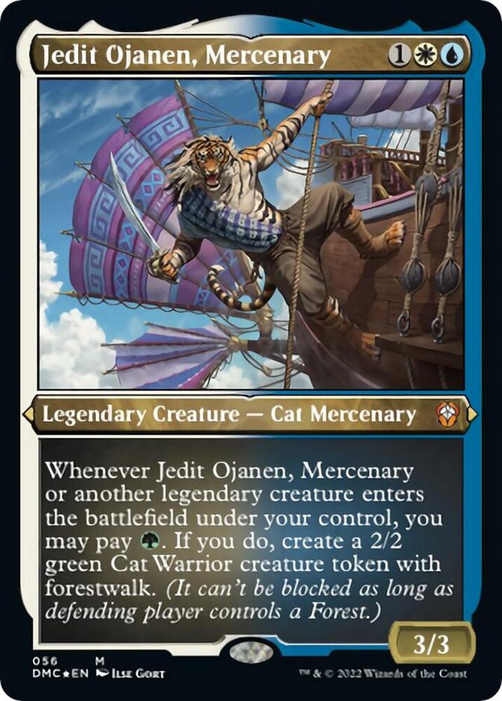 Jedit Ojanen, Mercenary (Foil Etched) 56 card from Commander: Dominaria United