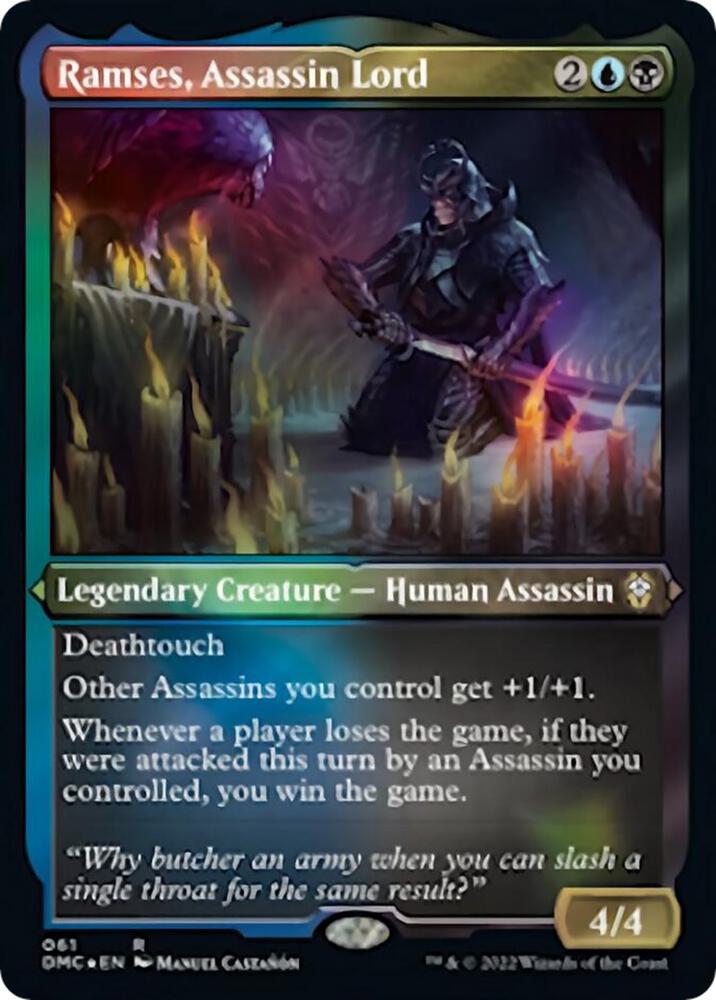 Ramses, Assassin Lord (Foil Etched) 61 card from Commander: Dominaria United
