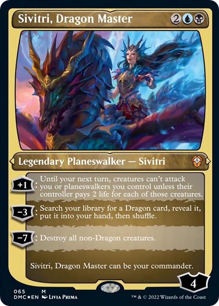 Sivitri, Dragon Master (Foil Etched) 65 card from Commander: Dominaria United