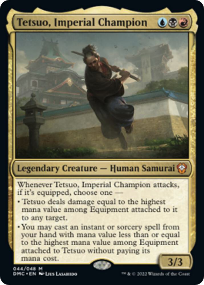 Tetsuo, Imperial Champion 44 card from Commander: Dominaria United