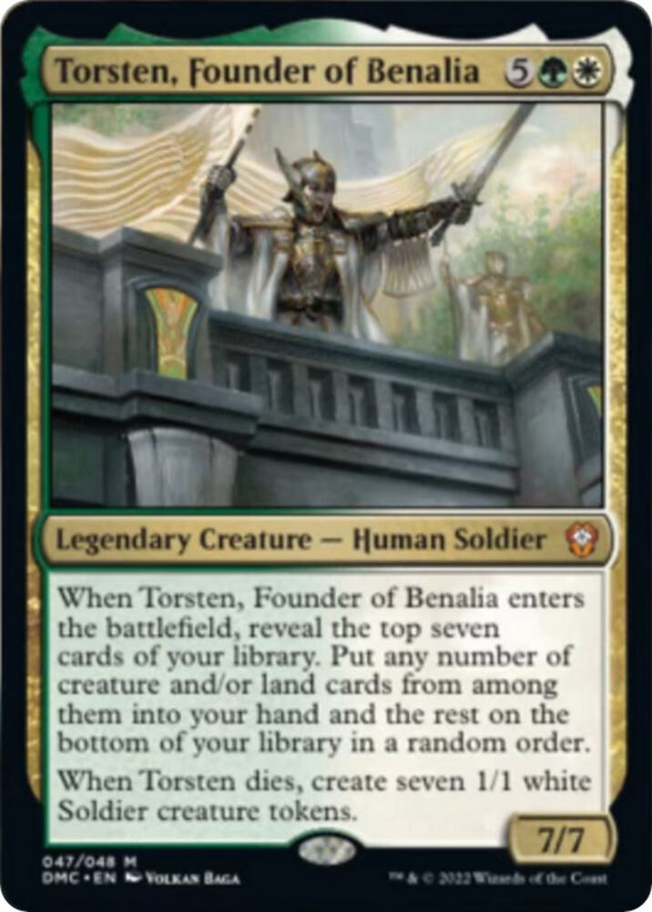 Torsten, Founder of Benalia 47 card from Commander: Dominaria United
