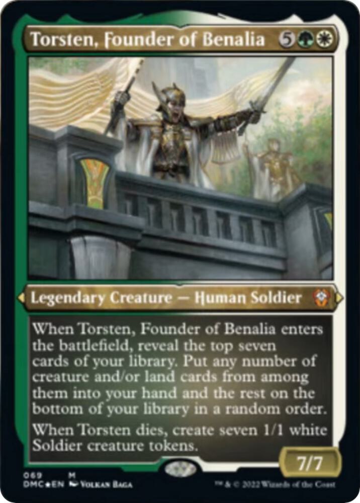 Torsten, Founder of Benalia (Foil Etched) 69 card from Commander: Dominaria United