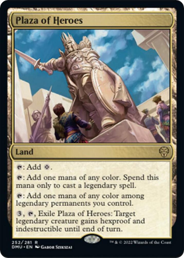 Plaza of Heroes 252 card from Dominaria United