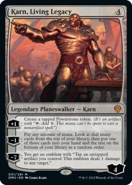 Karn, Living Legacy 1 card from Dominaria United