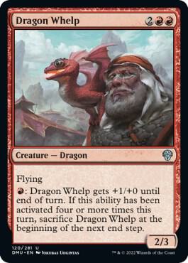 Dragon Whelp 120 card from Dominaria United