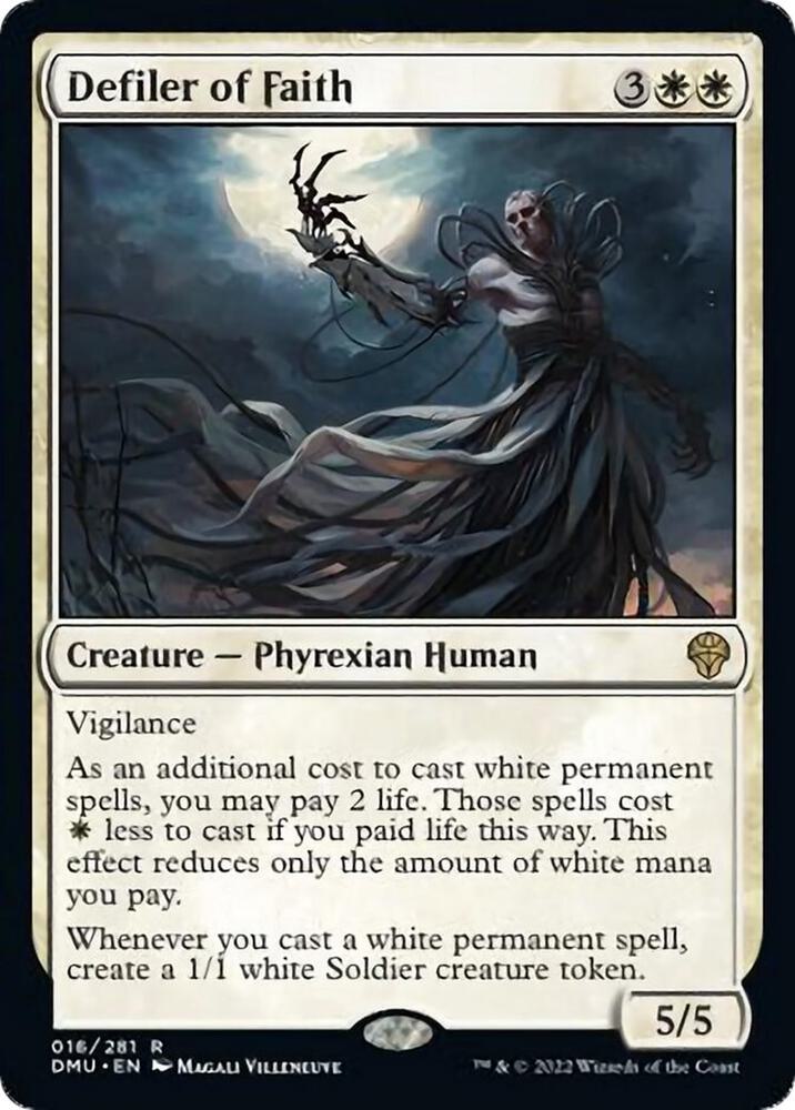 Defiler of Faith 16 card from Dominaria United