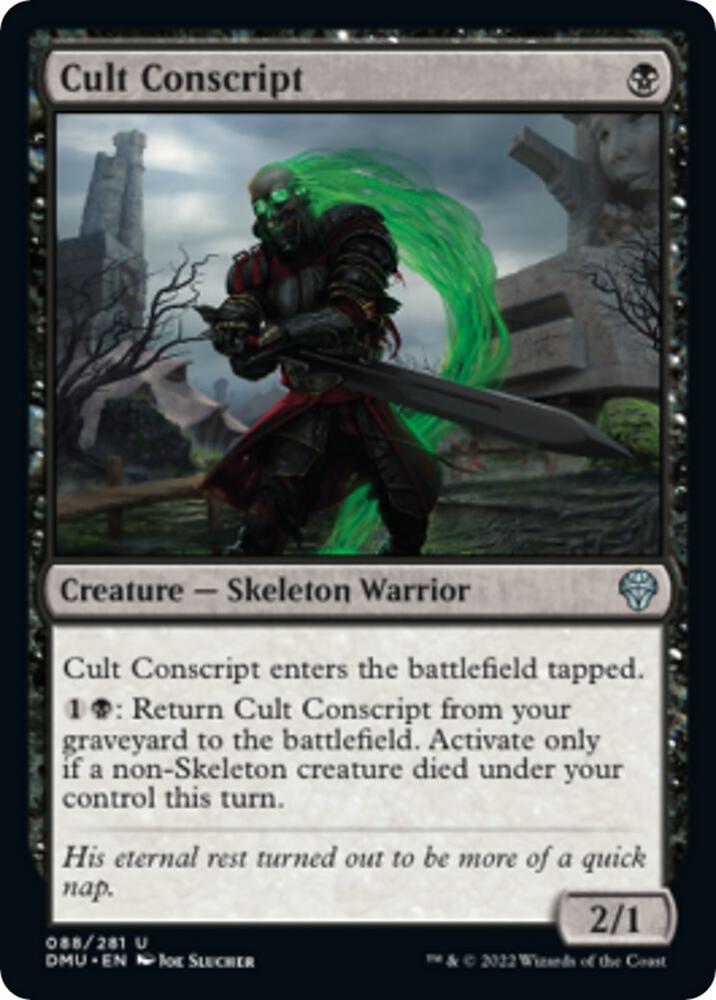 Cult Conscript 88 card from Dominaria United
