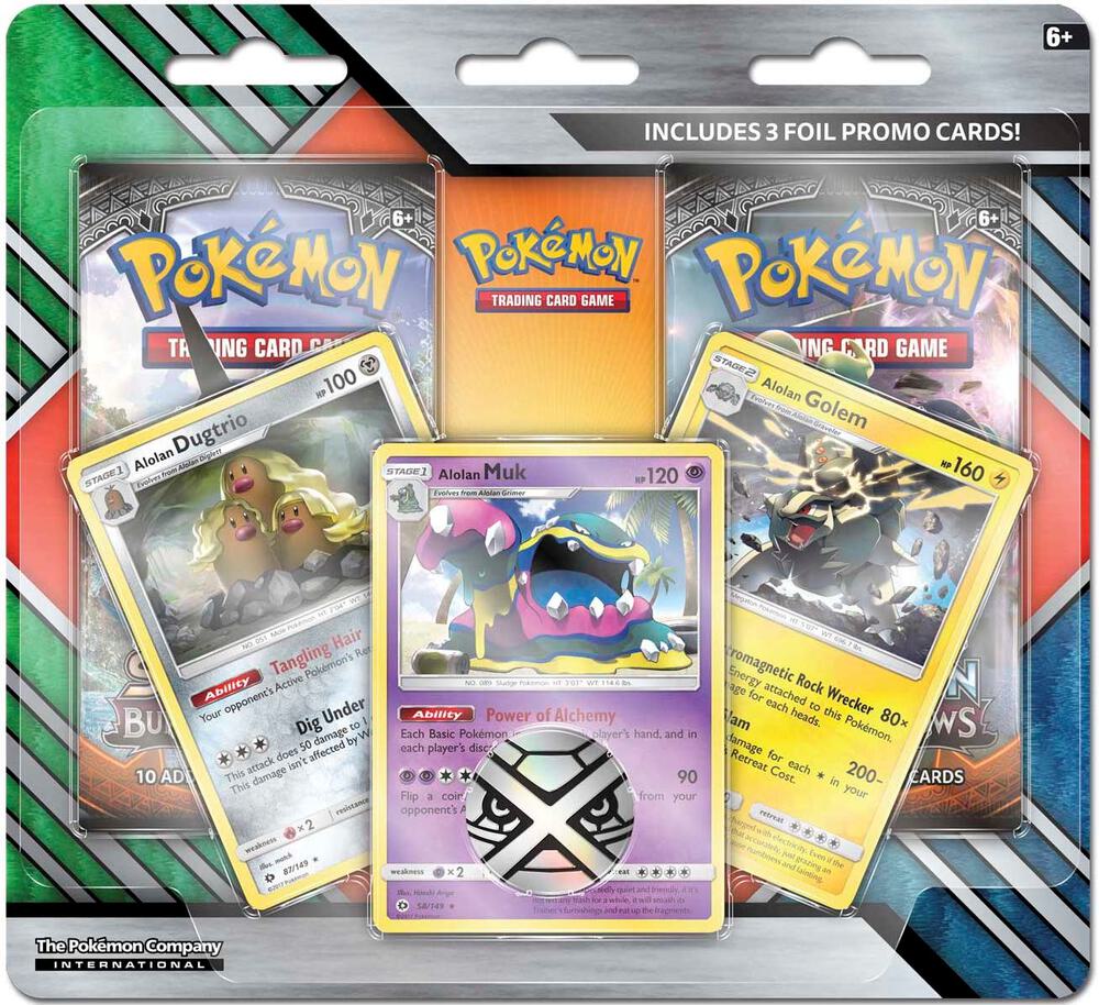 Enhanced 2-Pack Blister Pack [Alolan Dugtrio, Alolan Muk, & Alolan Golem] card from Miscellaneous Cards & Products