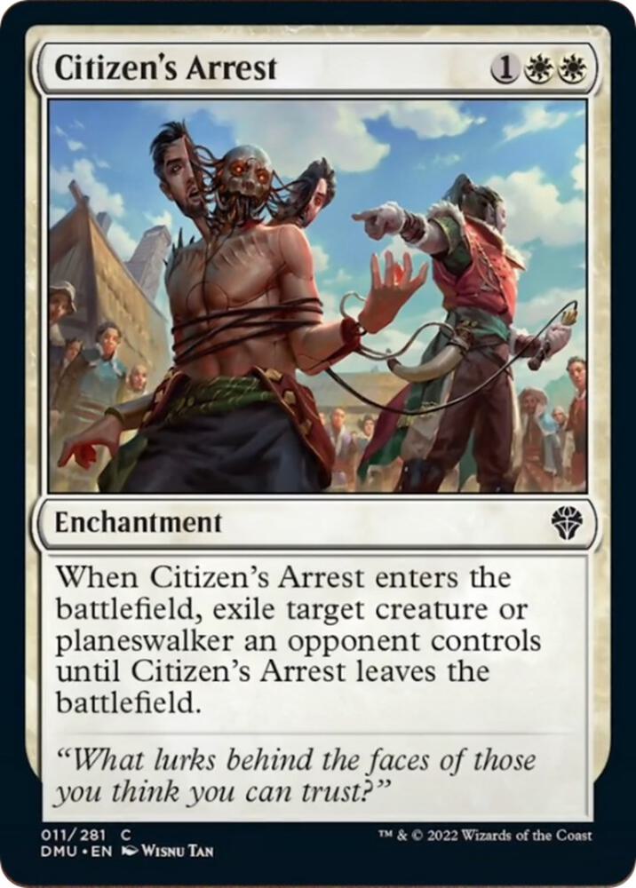 Citizen's Arrest 11 card from Dominaria United