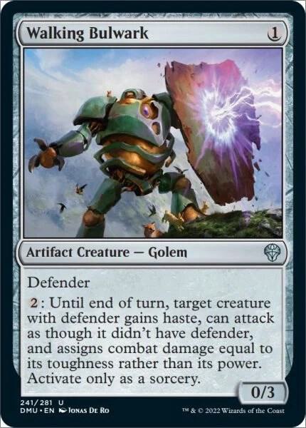 Walking Bulwark 241 card from Dominaria United