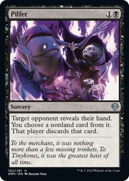 Pilfer 102 card from Dominaria United