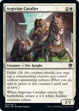 Argivian Cavalier 4 card from Dominaria United