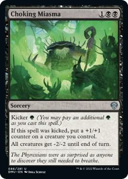 Choking Miasma 86 card from Dominaria United