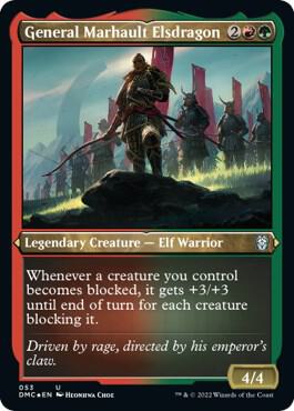General Marhault Elsdragon (Foil Etched) 53 card from Commander: Dominaria United