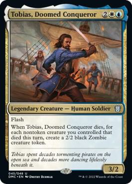 Tobias, Doomed Conqueror 45 card from Commander: Dominaria United