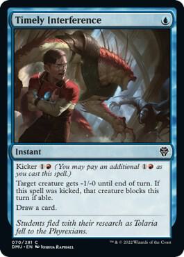 Timely Interference 70 card from Dominaria United