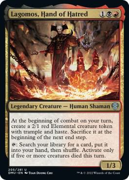 Lagomos, Hand of Hatred 205 card from Dominaria United