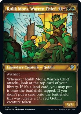 Rulik Mons, Warren Chief (Showcase) 316 card from Dominaria United