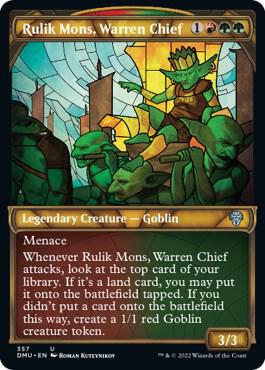 Rulik Mons, Warren Chief (Textured Foil) 357 card from Dominaria United