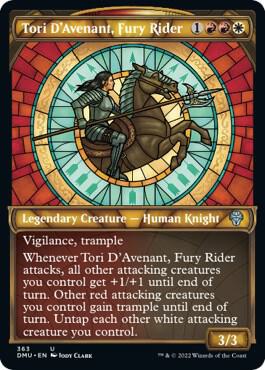 Tori D'Avenant, Fury Rider (Textured Foil) 363 card from Dominaria United