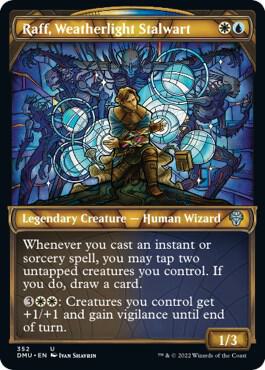 Raff, Weatherlight Stalwart (Textured Foil) 352 card from Dominaria United