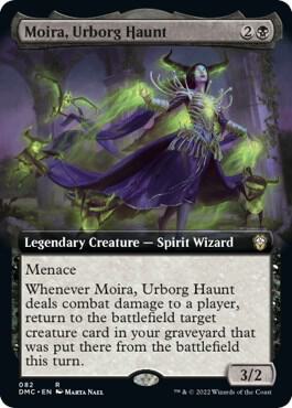 Moira, Urborg Haunt (Extended Art) 82 card from Commander: Dominaria United