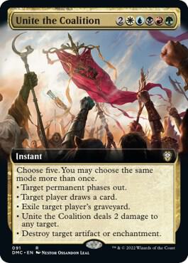 Unite the Coalition (Extended Art) 91 card from Commander: Dominaria United