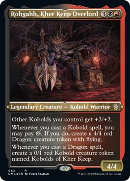 Rohgahh, Kher Keep Overlord (Foil Etched) 63 card from Commander: Dominaria United
