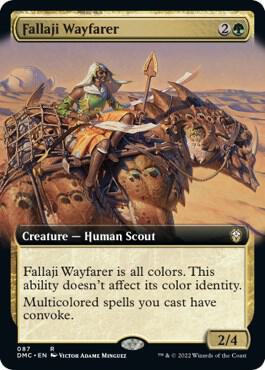 Fallaji Wayfarer (Extended Art) 87 card from Commander: Dominaria United