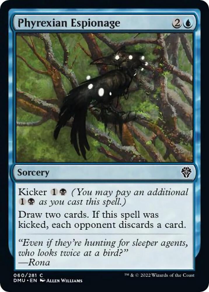Phyrexian Espionage 60 card from Dominaria United