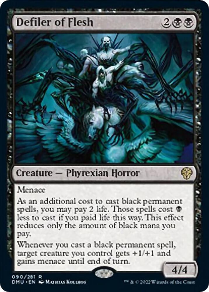 Defiler of Flesh 90 card from Dominaria United