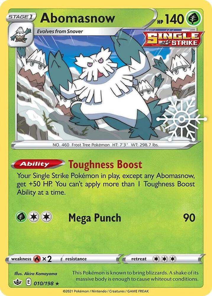 Abomasnow (Holiday Calendar) 010/198 card from Miscellaneous Cards & Products