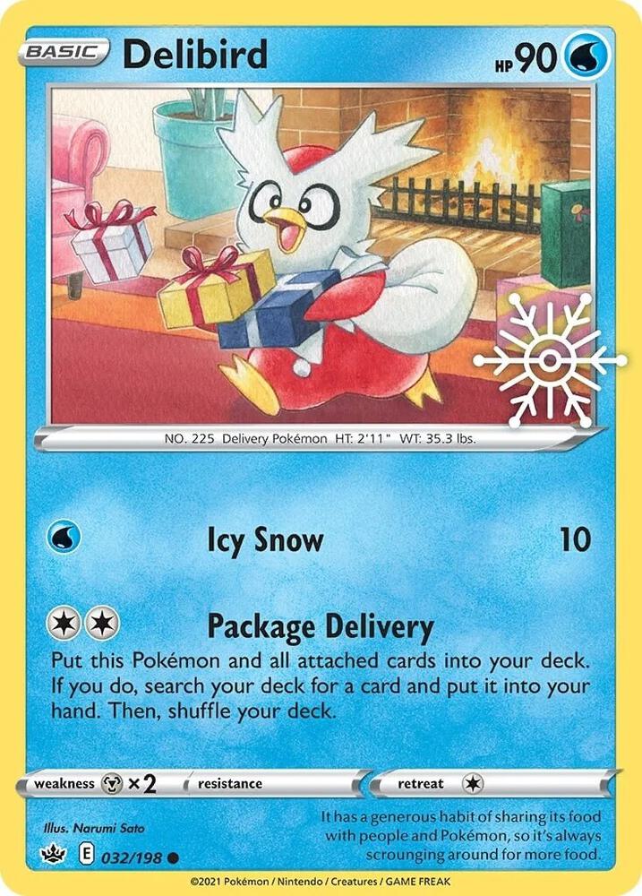 Delibird (Holiday Calendar) 032/198 card from Miscellaneous Cards & Products