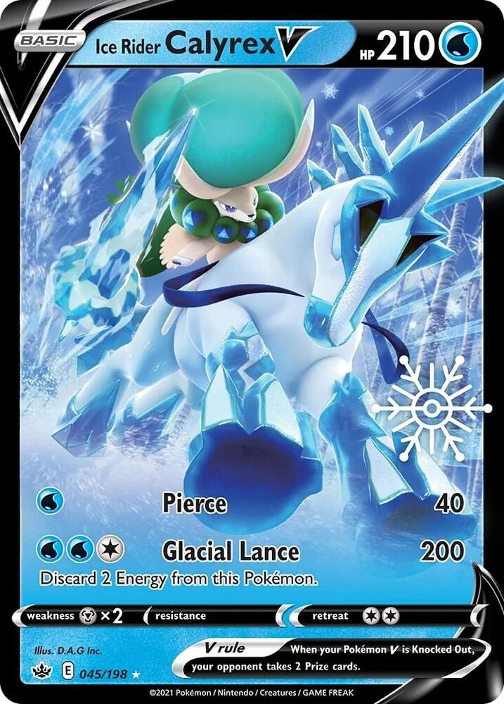 Ice Rider Calyrex V (Holiday Calendar) 045/198 card from Miscellaneous Cards & Products