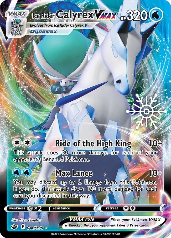 Ice Rider Calyrex VMAX (Holiday Calendar) 046/198 card from Miscellaneous Cards & Products