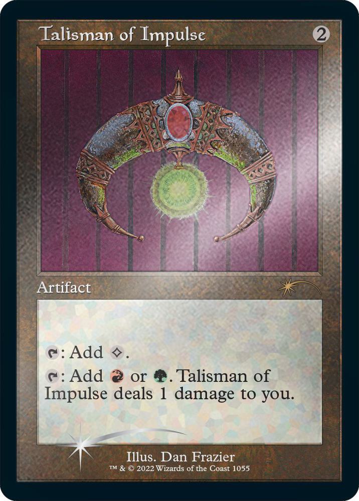 Talisman of Impulse (Retro Frame) (Foil Etched) 1055 card from Secret Lair Drop Series
