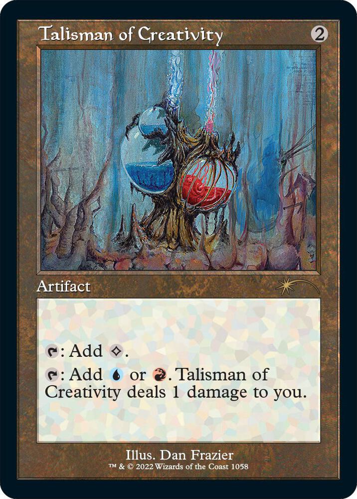 Talisman of Creativity (Retro Frame) 1058 card from Secret Lair Drop Series