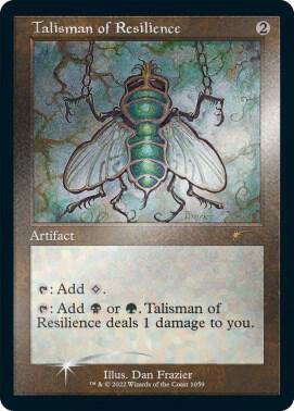 Talisman of Resilience (Retro Frame) (Foil Etched) 1059 card from Secret Lair Drop Series