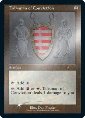 Talisman of Conviction (Retro Frame) (Foil Etched) 1060 card from Secret Lair Drop Series
