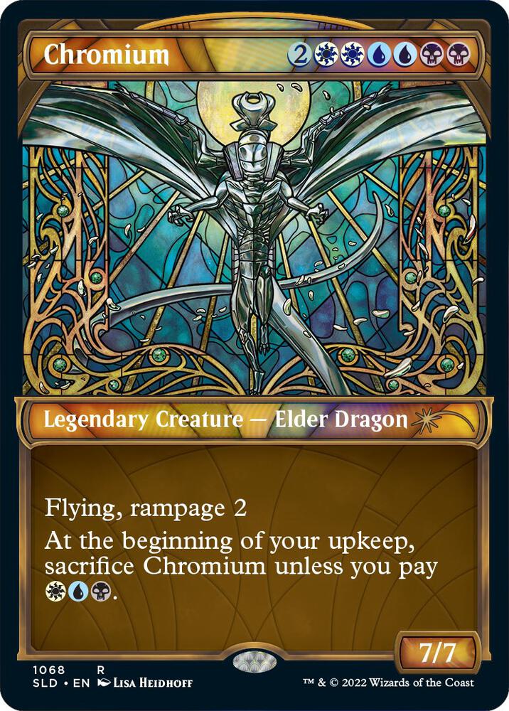 Chromium (Stained Glass) (Textured Foil) 1068 card from Secret Lair Drop Series