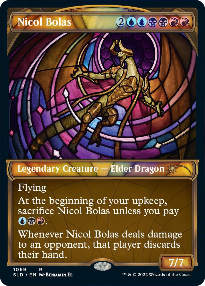 Nicol Bolas (Stained Glass) (Textured Foil) 1069 card from Secret Lair Drop Series