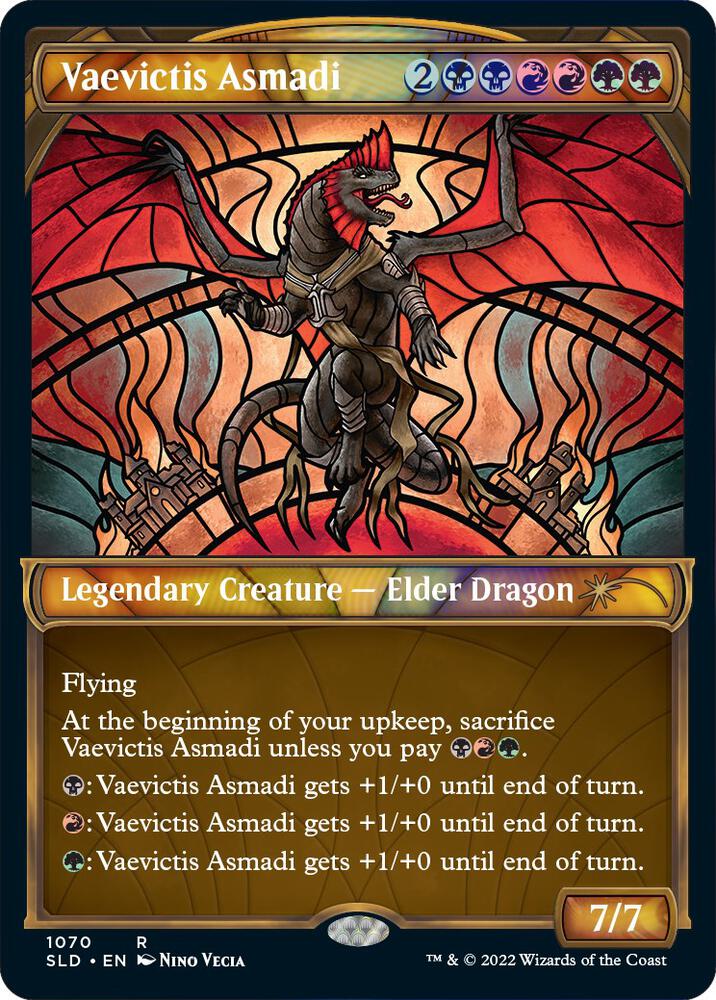 Vaevictis Asmadi (Stained Glass) (Textured Foil) 1070 card from Secret Lair Drop Series