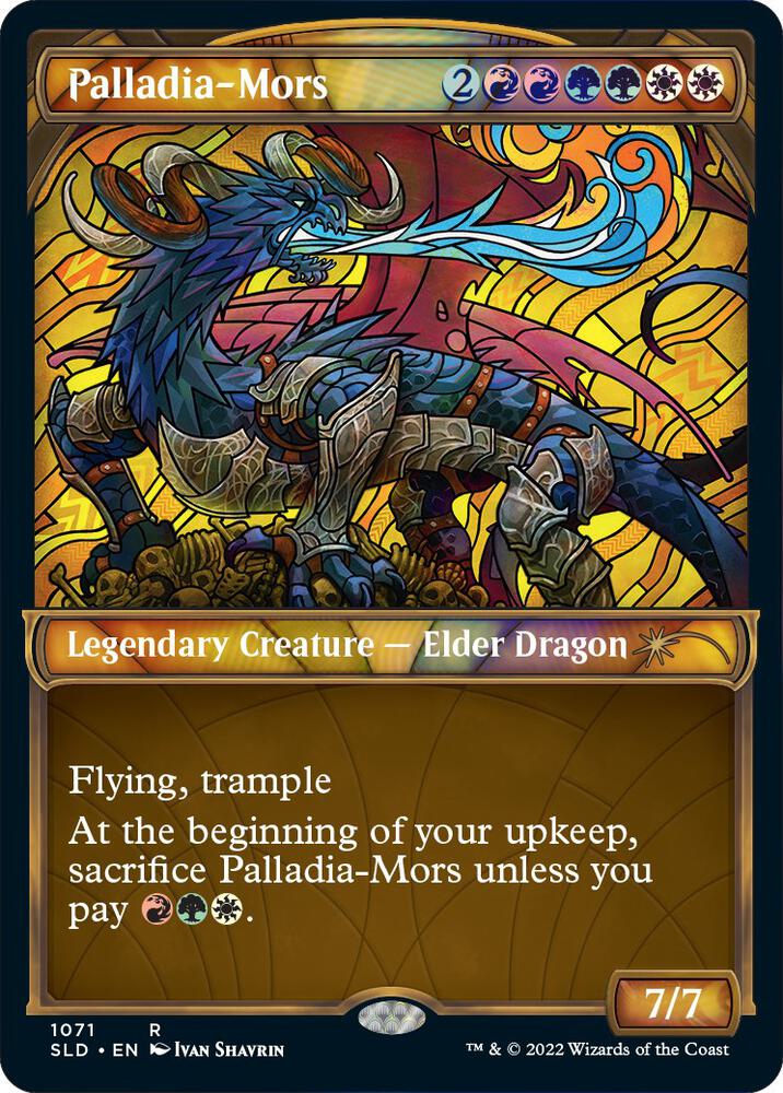 Palladia-Mors (Stained Glass) (Textured Foil) 1071 card from Secret Lair Drop Series
