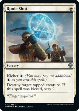 Runic Shot 30 card from Dominaria United