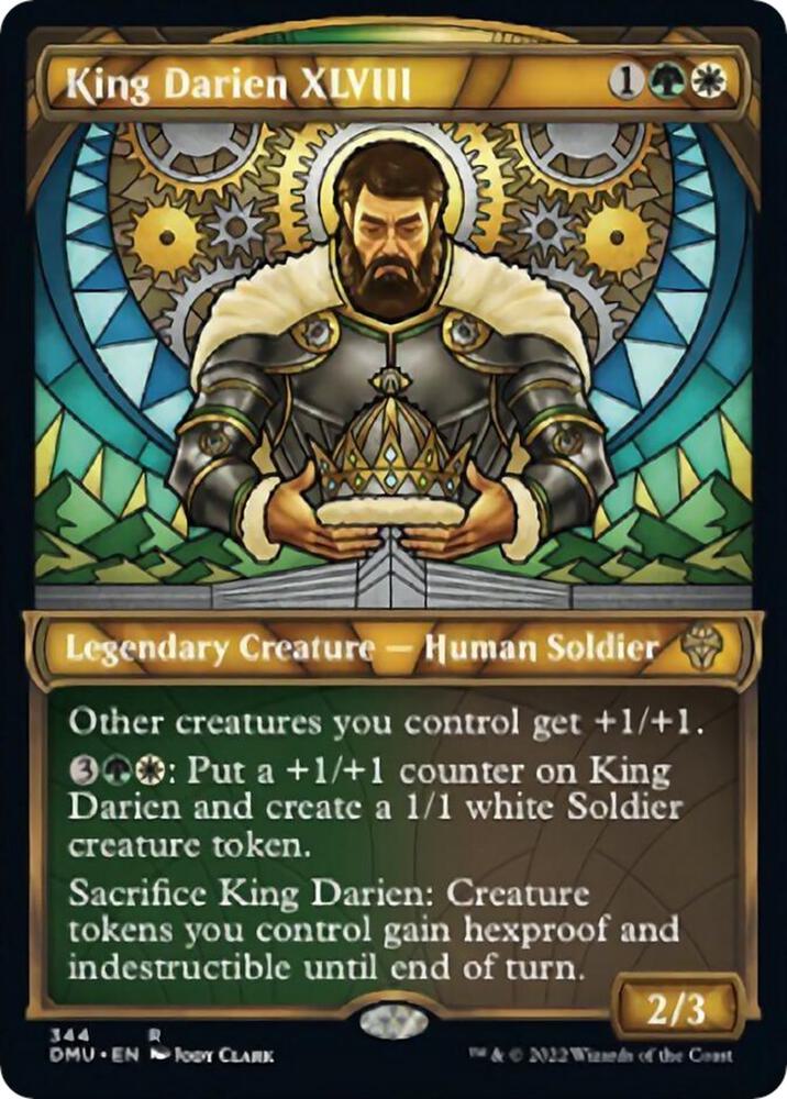 King Darien XLVIII (Textured Foil) 344 card from Dominaria United