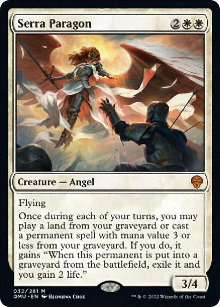 Serra Paragon 32 card from Dominaria United