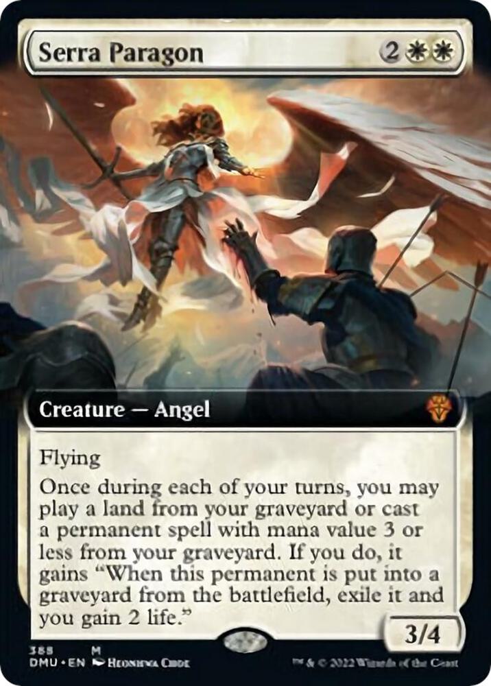 Serra Paragon (Extended Art) 388 card from Dominaria United