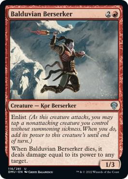 Balduvian Berserker 116 card from Dominaria United