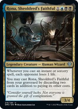 Rona, Sheoldred's Faithful 216 card from Dominaria United