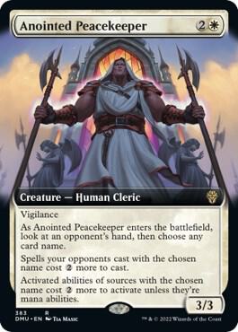 Anointed Peacekeeper (Extended Art) 383 card from Dominaria United